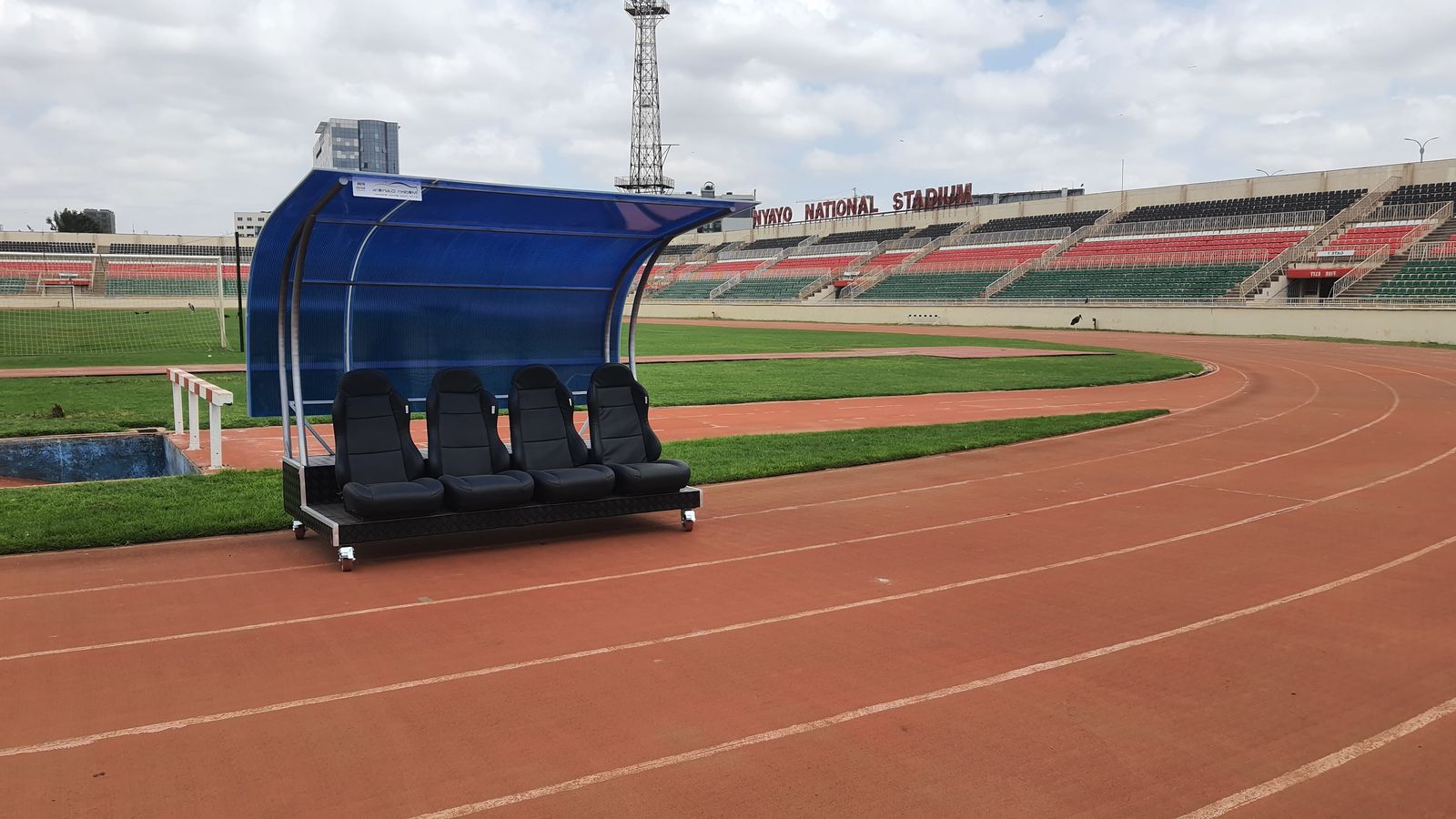 Stadium dugout team shelters