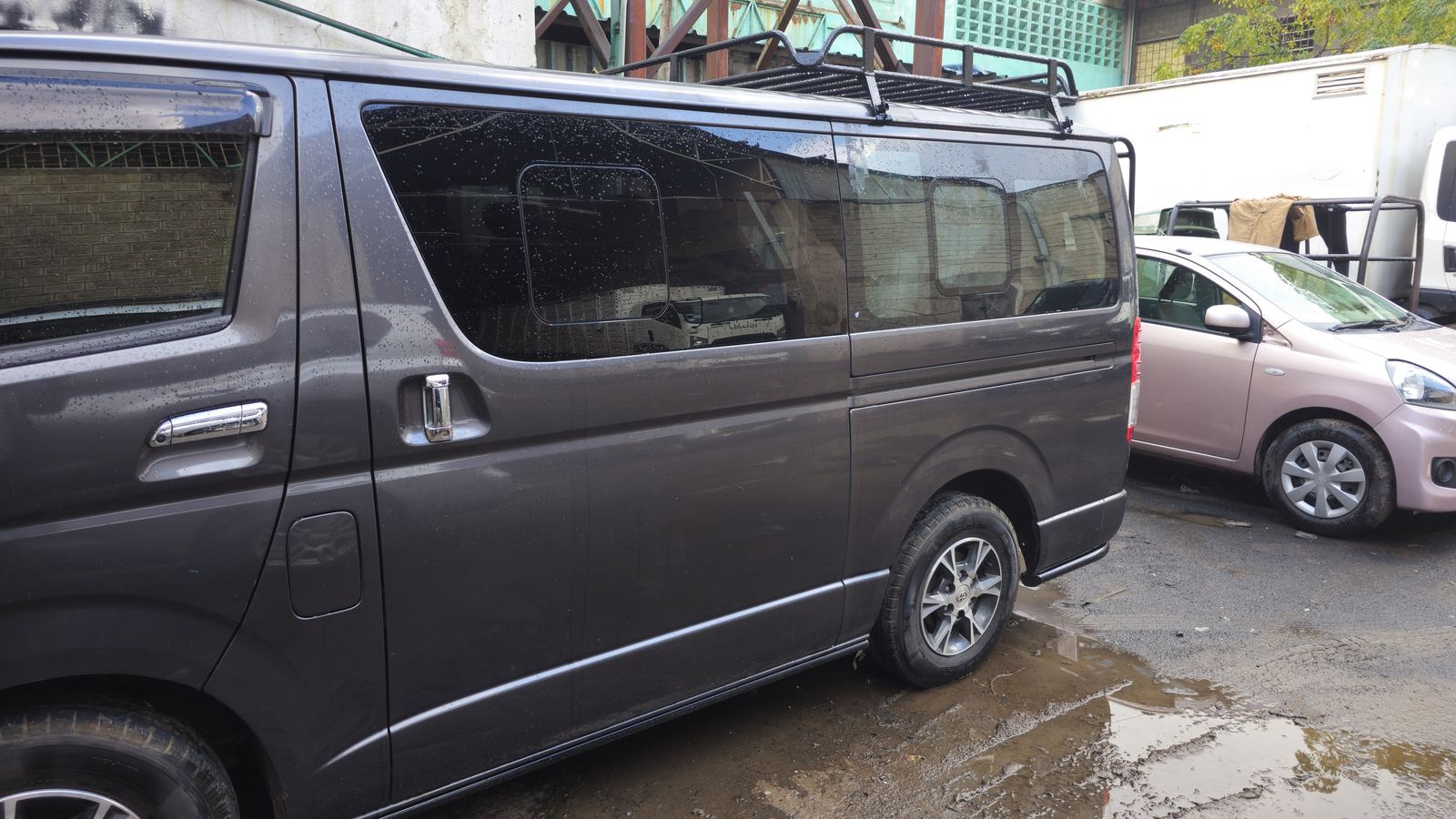 Finished van conversion, side view